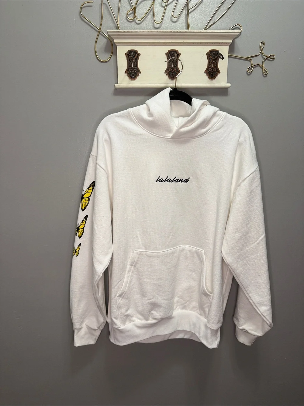 Lala Land Kind Cafe Butterfly Hoodie Size Large